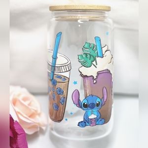 Blue Monster Glass Tumbler